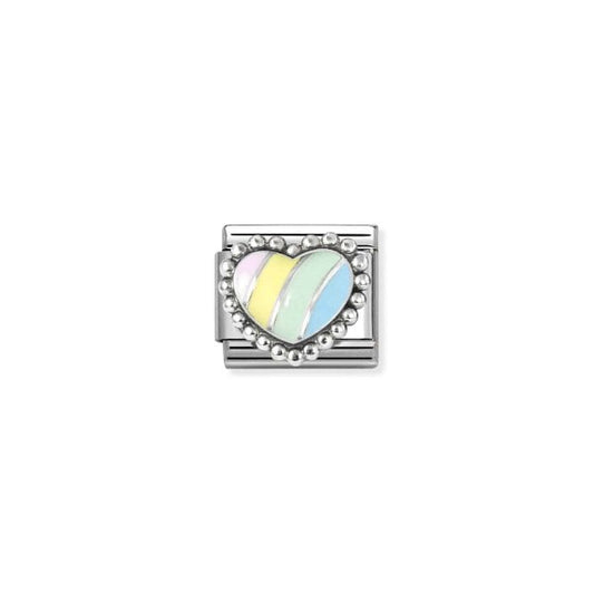 Multicolor raised heart