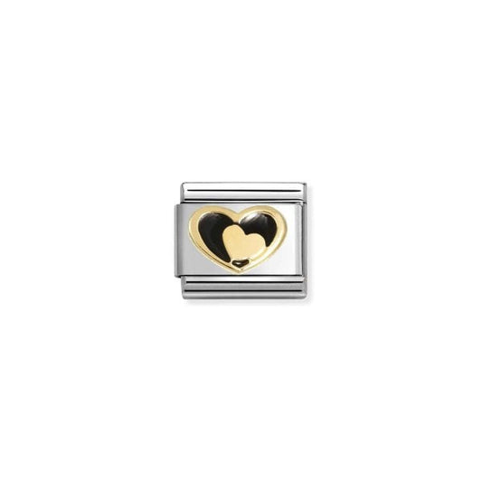 Heart in heart BLACK