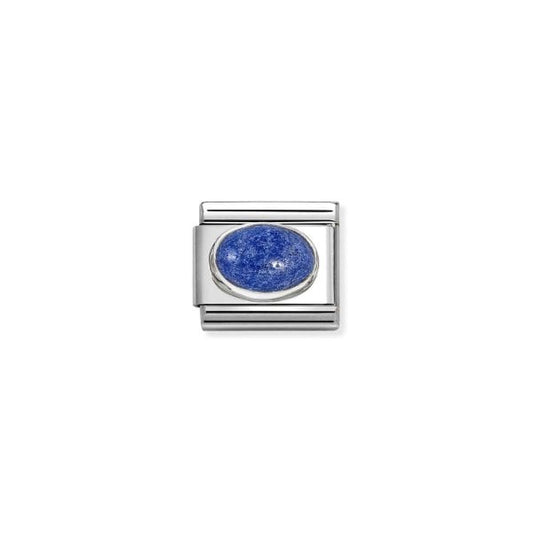LAPIS Hard Stones Steel Charm