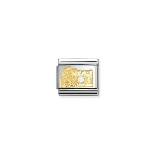 Nomination Classic Gold Camera Snap Charm