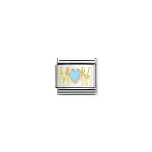 MOM BLUE heart
