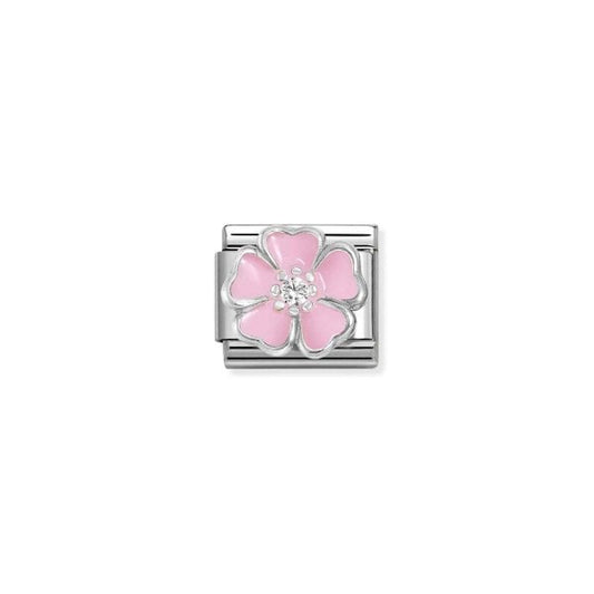 WHITE pink peach blossom
