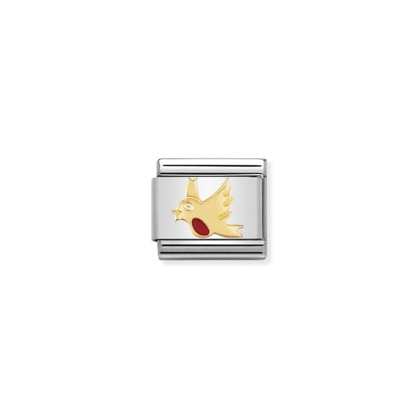 Gold Air Robin Charm