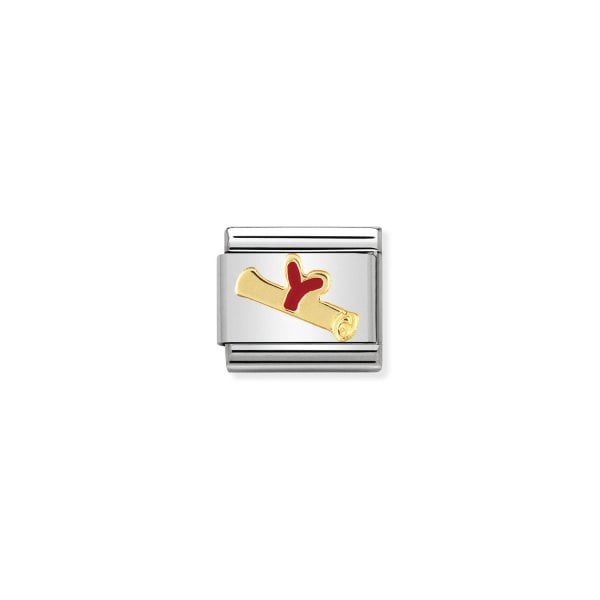 Classic Gold Diploma Charm