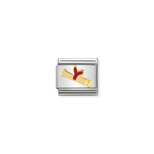 Classic Gold Diploma Charm