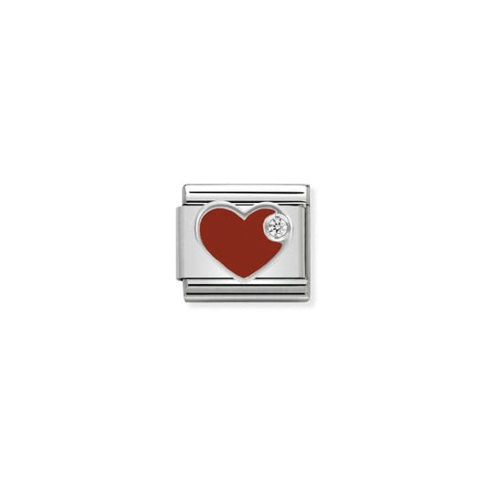 RED heart with Cubiz Zirconia