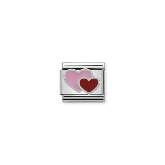 Pink and Red double heart