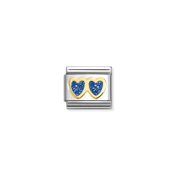 Double BLUE Heart