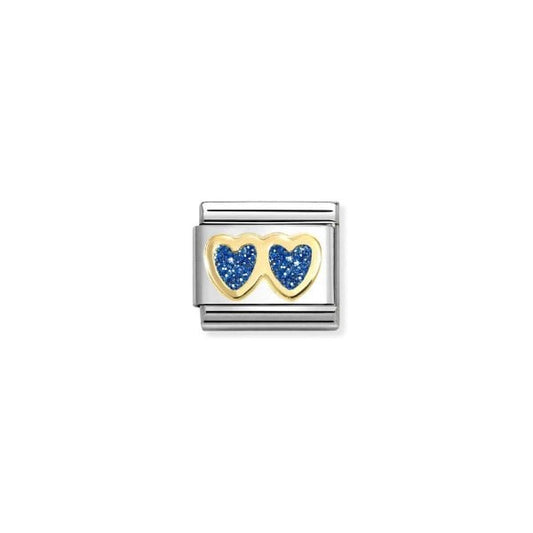 Double BLUE Heart