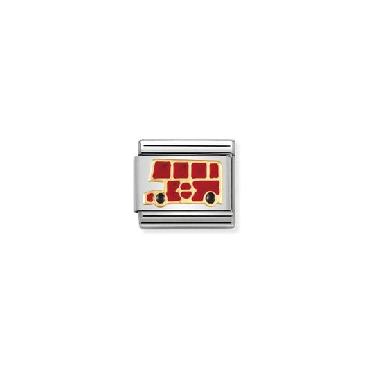 Gold London Bus Charm