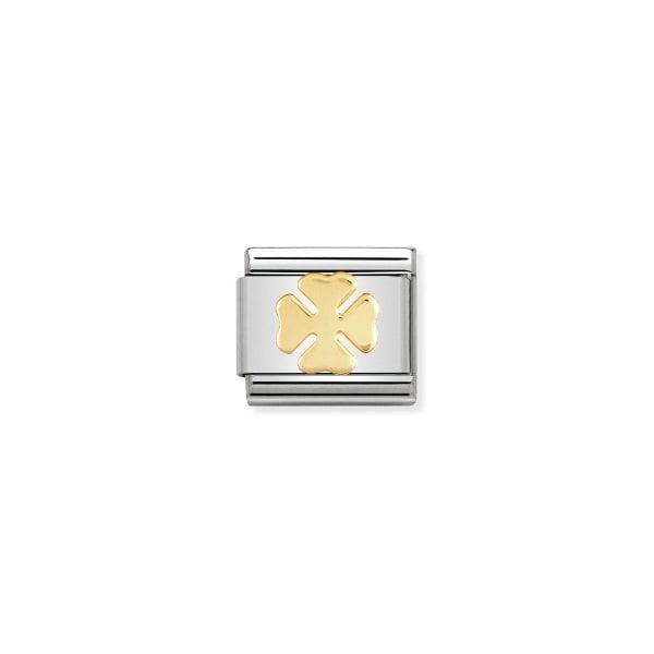 Gold Four Leaf Clover Charm