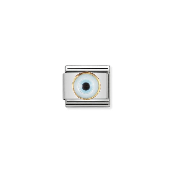 Classic Link in Gold with Greek Eye