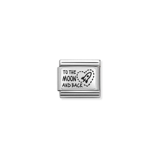 To the Moon and Back Silver Charm