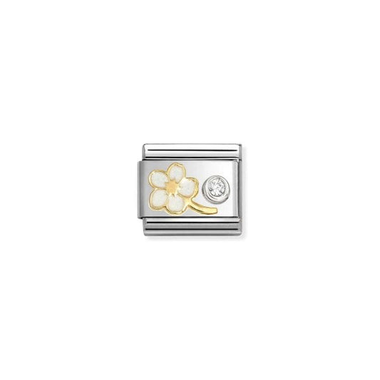 Classic Link, White Forget-Me-Knot & CZ set