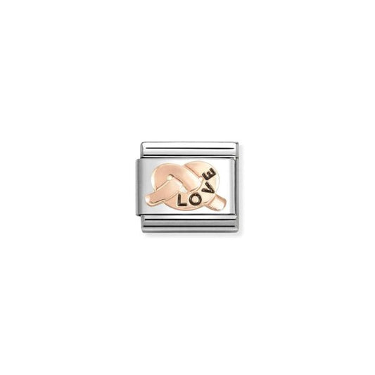 Classic Rose Gold Love Promises Knot Charm