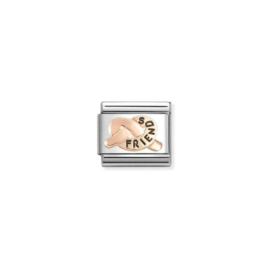 Classic Rose Gold Friends Promises Knot Charm