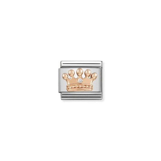Classic Rose Gold Crown with Cubic Zirconia