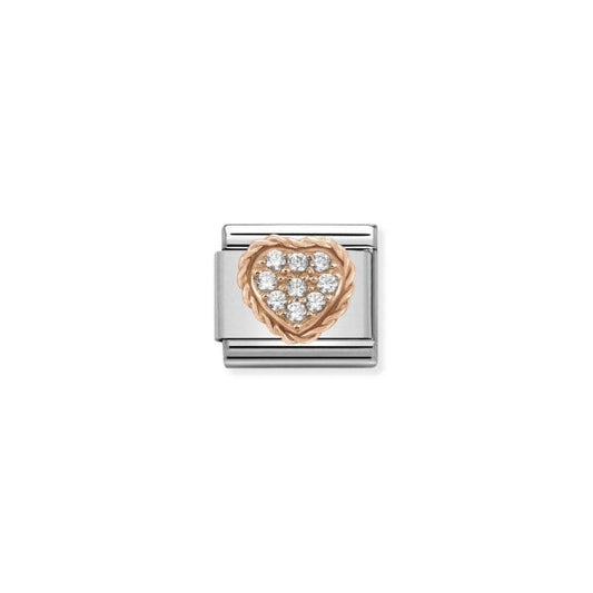 Heart with White CZ