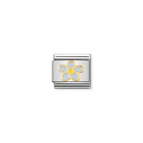 Classic Gold & Enamel Forget-Me-Not Charm