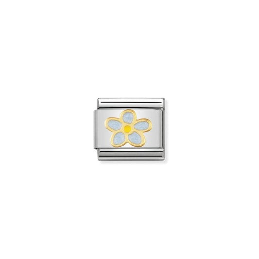 Classic Gold & Enamel Forget-Me-Not Charm