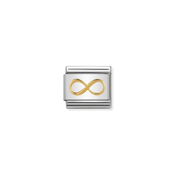 Gold Symbols Infinity Charm