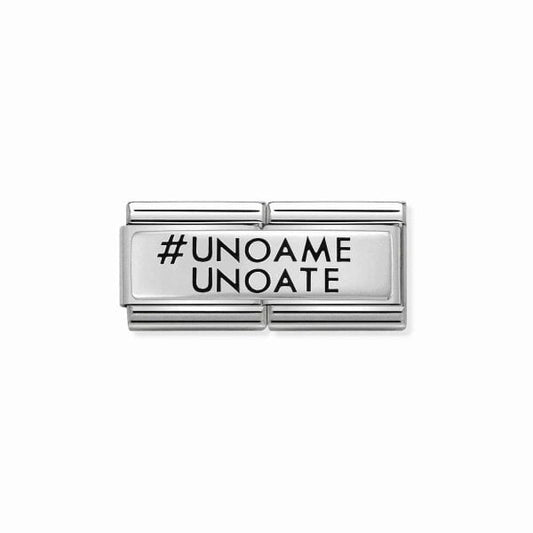Silver 'Uno A Me Uno A Te' Double Charm