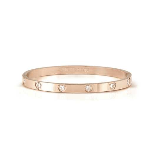 Cubic Zirconia Heart Pretty Bangle