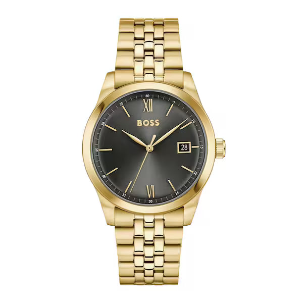 Langford 39mm Gold Plated Quartz Watch