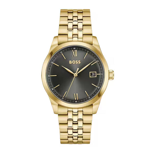 Langford 39mm Gold Plated Quartz Watch
