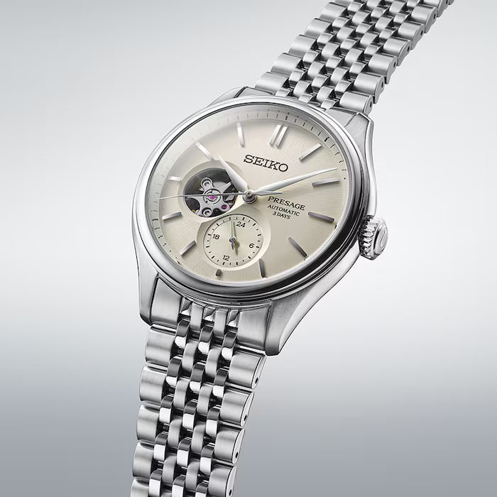 Presage Classic Series 'Shiro-iro' Open Heart 40mm Mens Watch