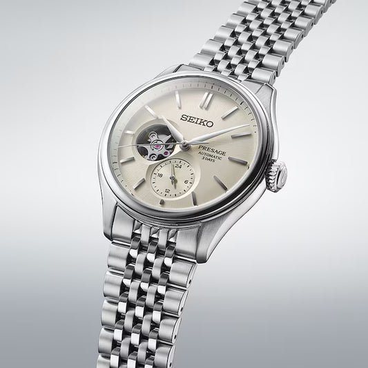 Presage Classic Series 'Shiro-iro' Open Heart 40mm Mens Watch