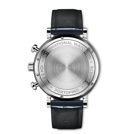 Portofino Chronograph 42mm Leather Strap Watch