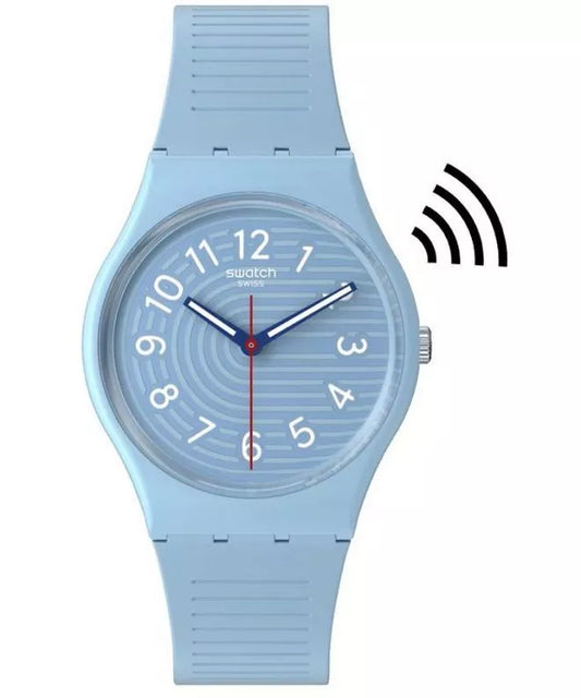 Trendy Lines in the Sky Pay Swatch Watch