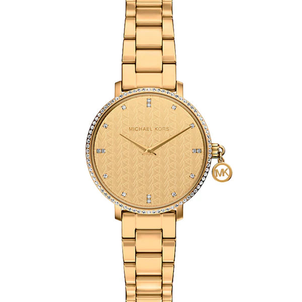 Mini Pyper Pavé Gold-Tone Watch