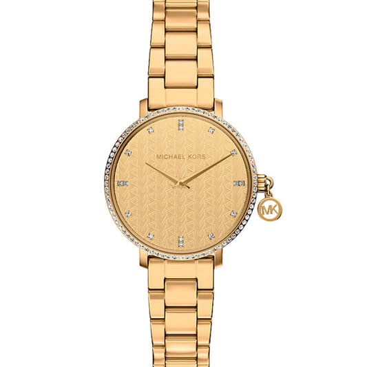Mini Pyper Pavé Gold-Tone Watch
