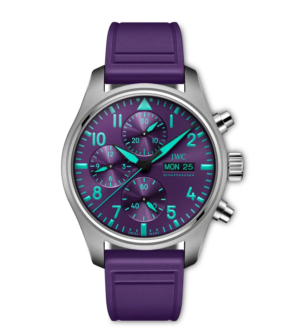 IWC Pilot's Watch Chronograph 41 Map Singapore 41mm Violet