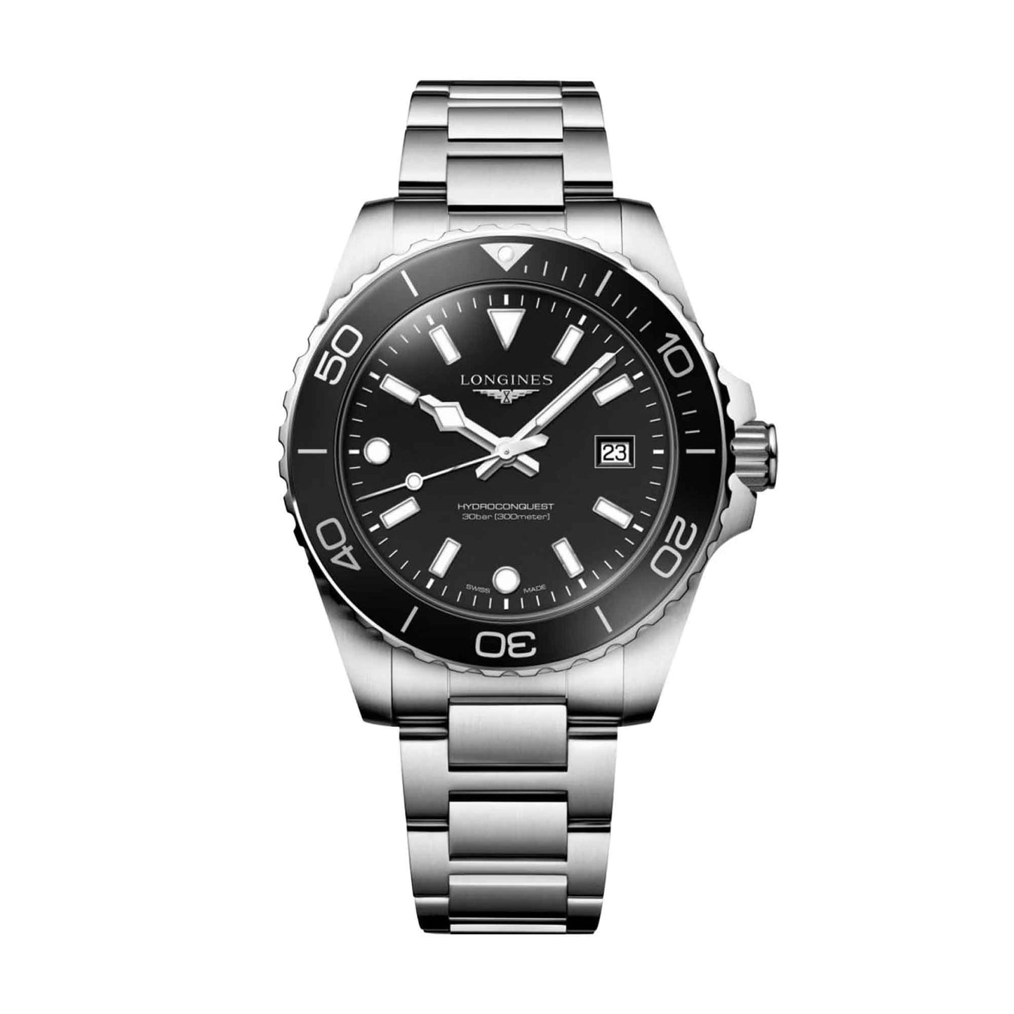 HydroConquest 42mm Stainless Steel Quartz Watch