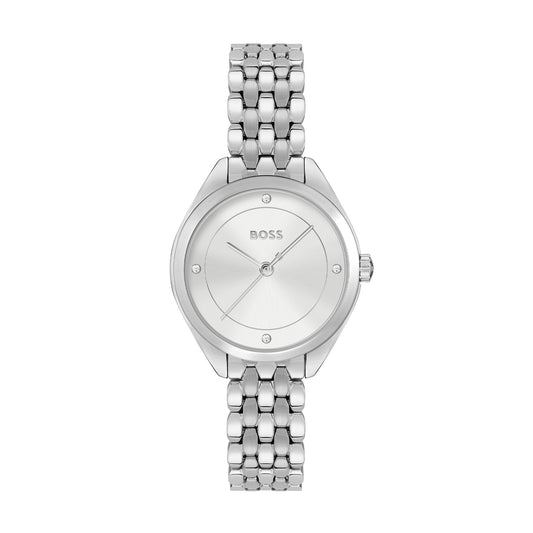 Mae Silver Stainless Steel Ladies BOSS Watch