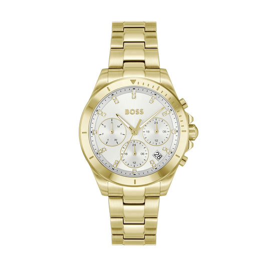 Ladies Alley Lux Gold Tone Crystal 36mm Ladies Quartz Watch