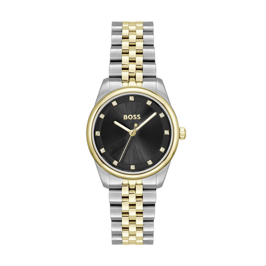 Graceful Two Tone Crystal Ladies Watch