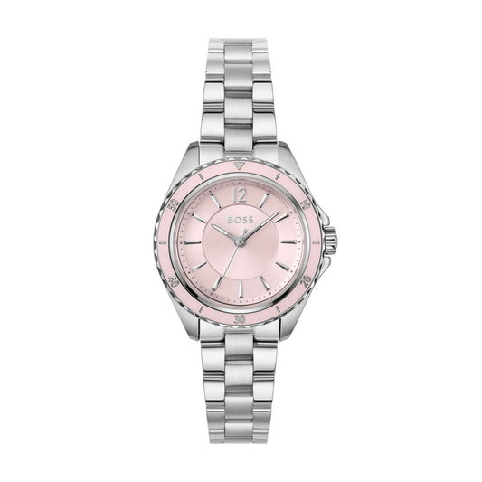 Pink Gold Tone Sage Stainless Steel Watch
