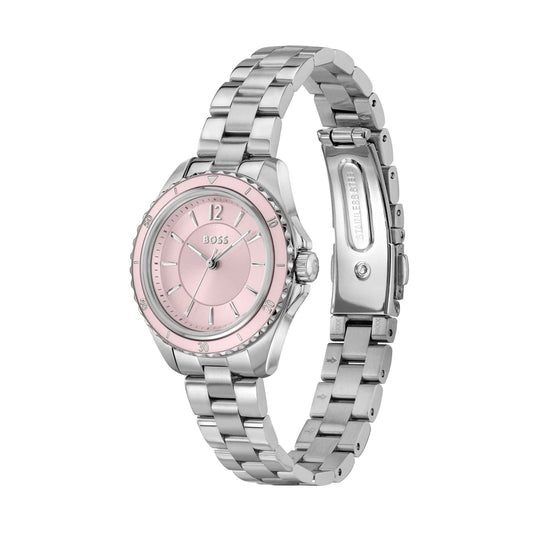 Pink Gold Tone Sage Stainless Steel Watch