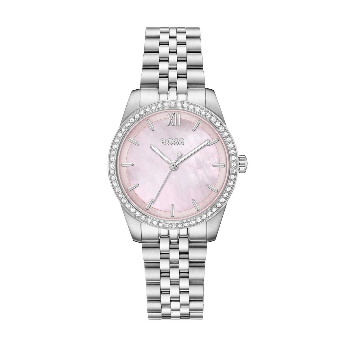 Graceful 32mm Mother of Pearl Crystal Watch