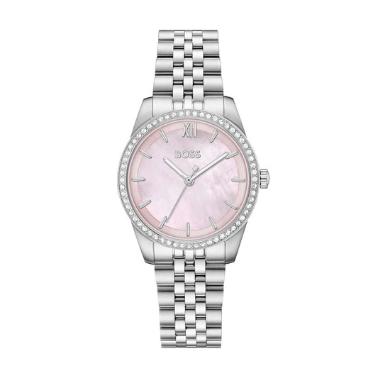 Graceful 32mm Mother of Pearl Crystal Watch