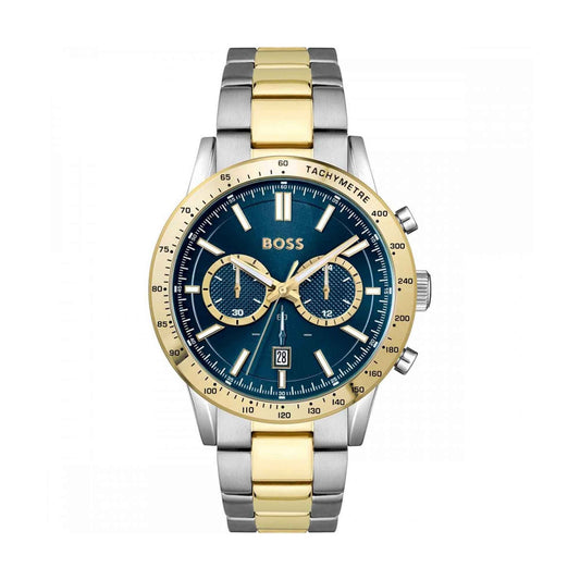 Allure 44mm Blue Dial Bi-Metal Stainless Steel Quartz Watch