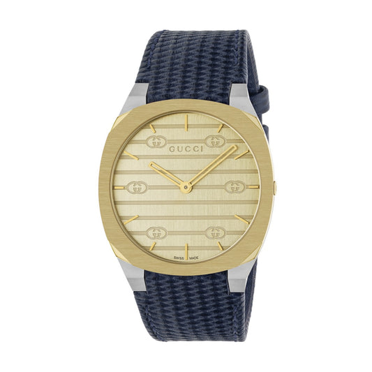 25H Stainless Steel Leather Unisex Watch