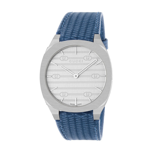 25H Stainless Steel Leather Unisex 34mm Watch