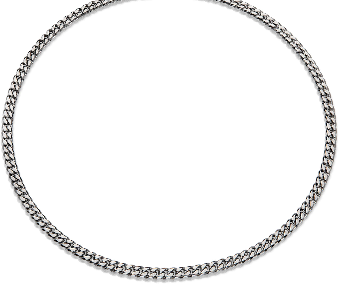 Stainless Steel Necklace - Polished Finish - 55cm
