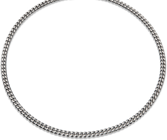 Stainless Steel Necklace - Polished Finish - 55cm