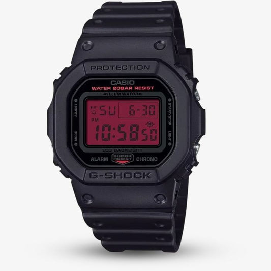 Gents G-Shock Black & Red Digital Watch